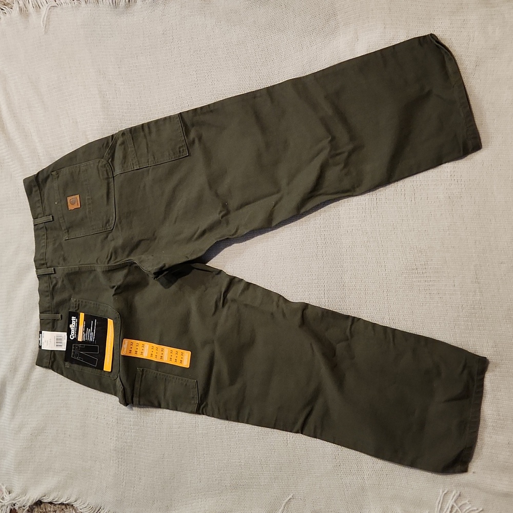 NWT CARHARTT WASH DUCK WORK DUNGAREE 38x32